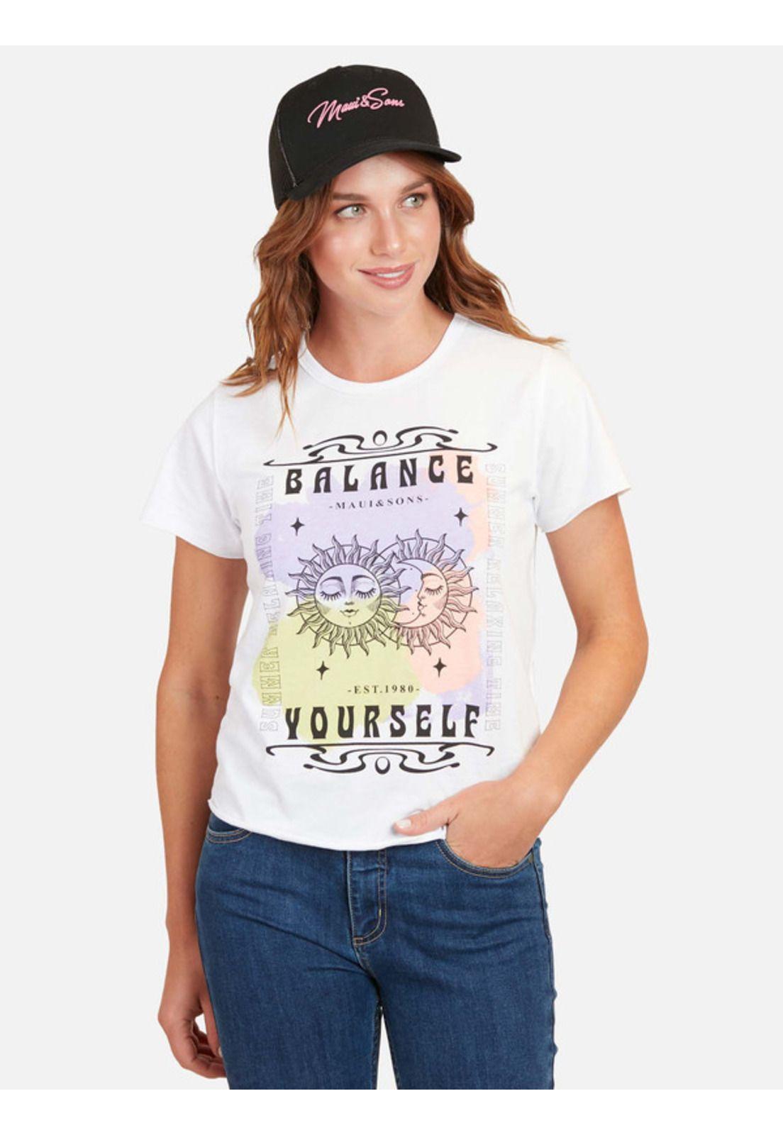 Polera Sun In Colours Mujer Blanco Maui And Sons-0