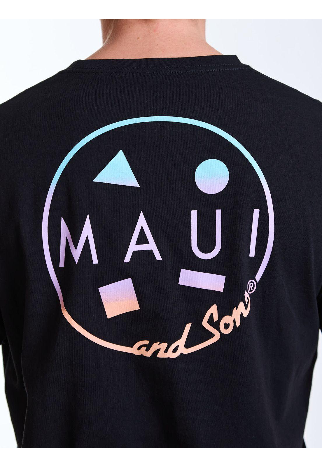 Polera MC Gradient Negro Hombre Maui and Sons-3