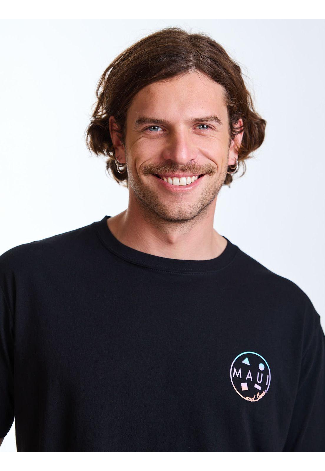 Polera MC Gradient Negro Hombre Maui and Sons-4