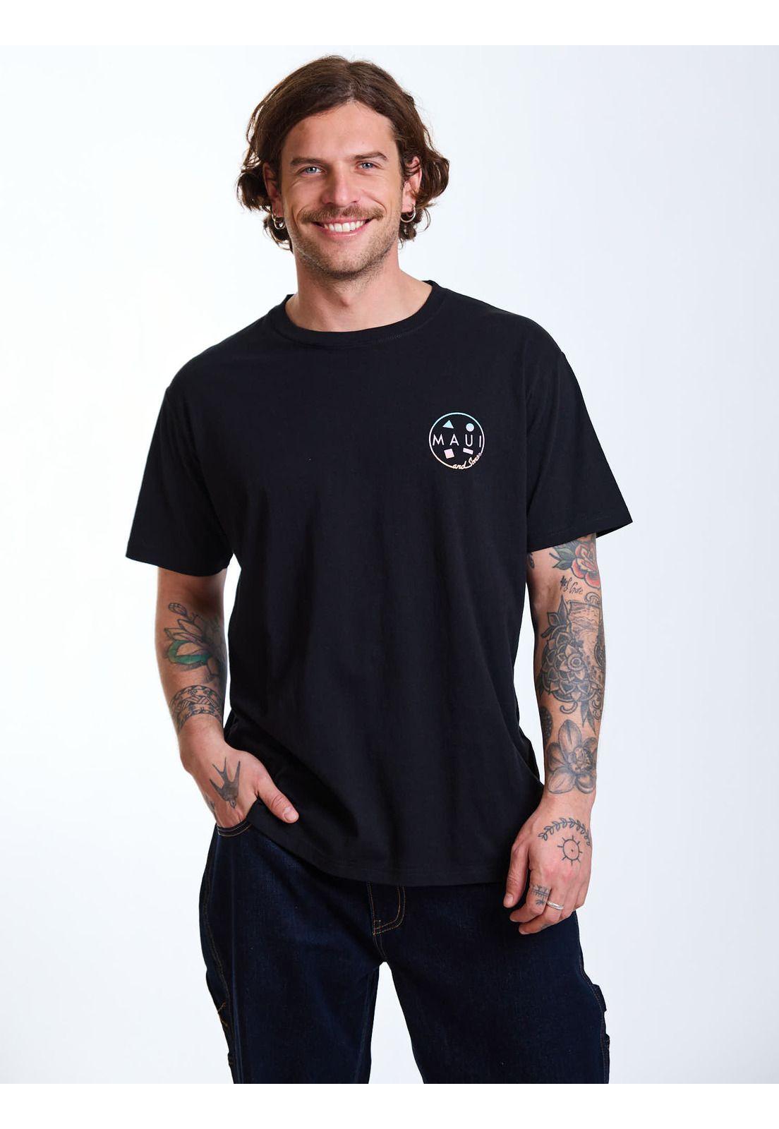 Polera MC Gradient Negro Hombre Maui and Sons-6