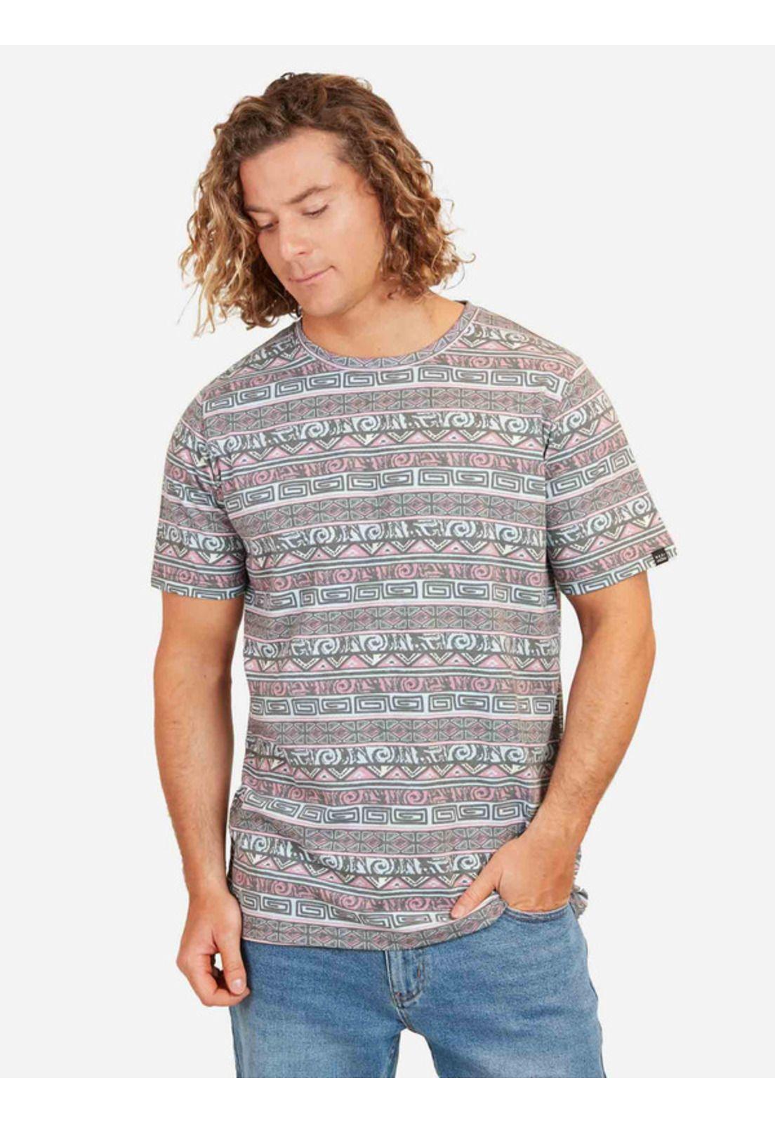 Polera Art Greca Hombre Multicolor Maui And Sons-0