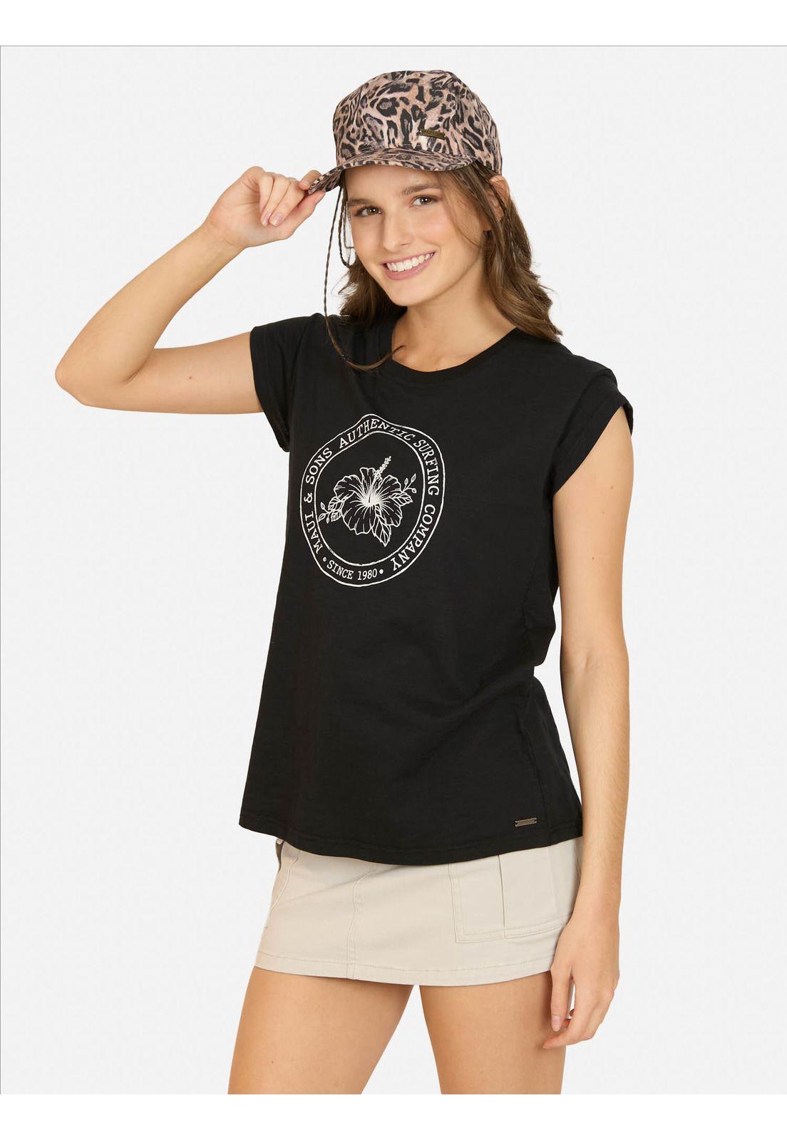 Polera MC Veyla Negro Mujer Maui And Sons-0