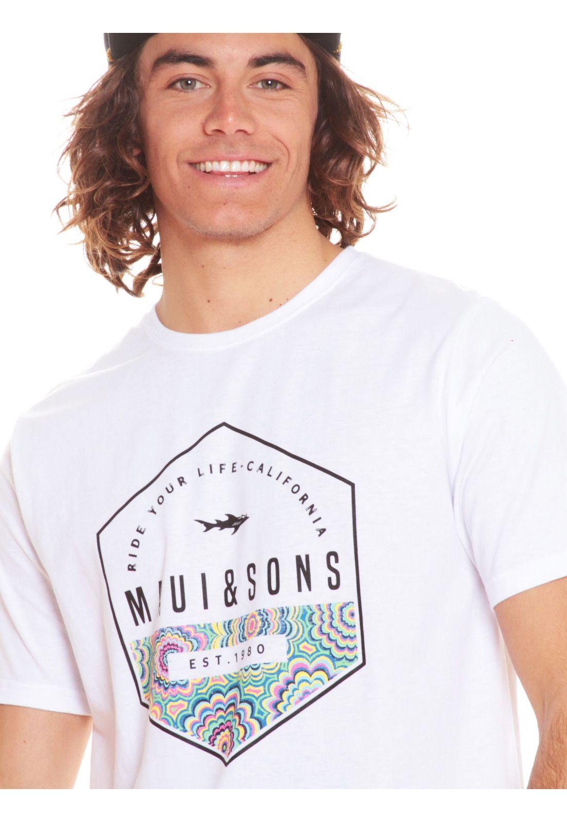 Polera Hombre 5P215-MV20 Blanco Maui and Sons-2
