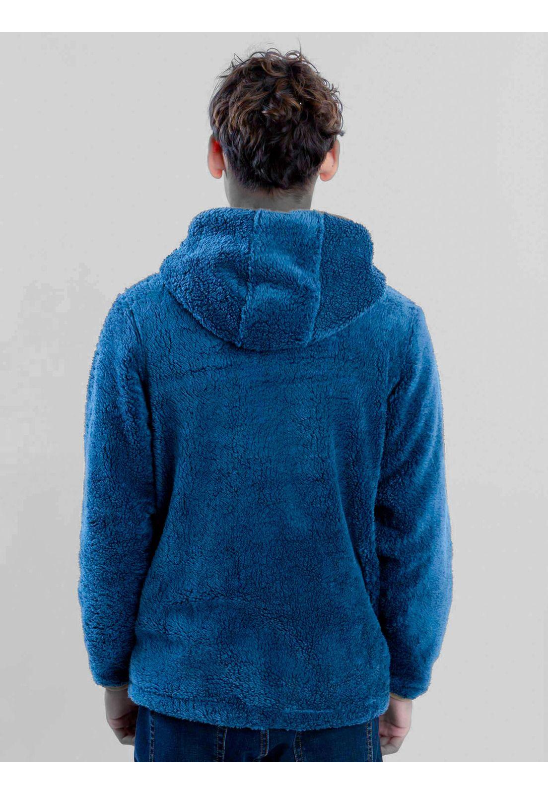 Poleron Chiporro Kairos Celeste Infantil Maui And Sons-2