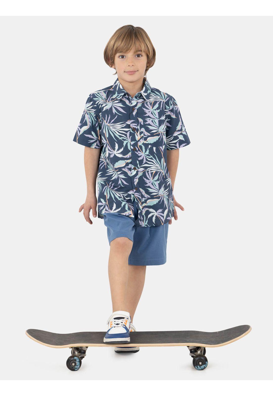 Bermuda Sunhale Celeste Infantil Maui And Sons-3