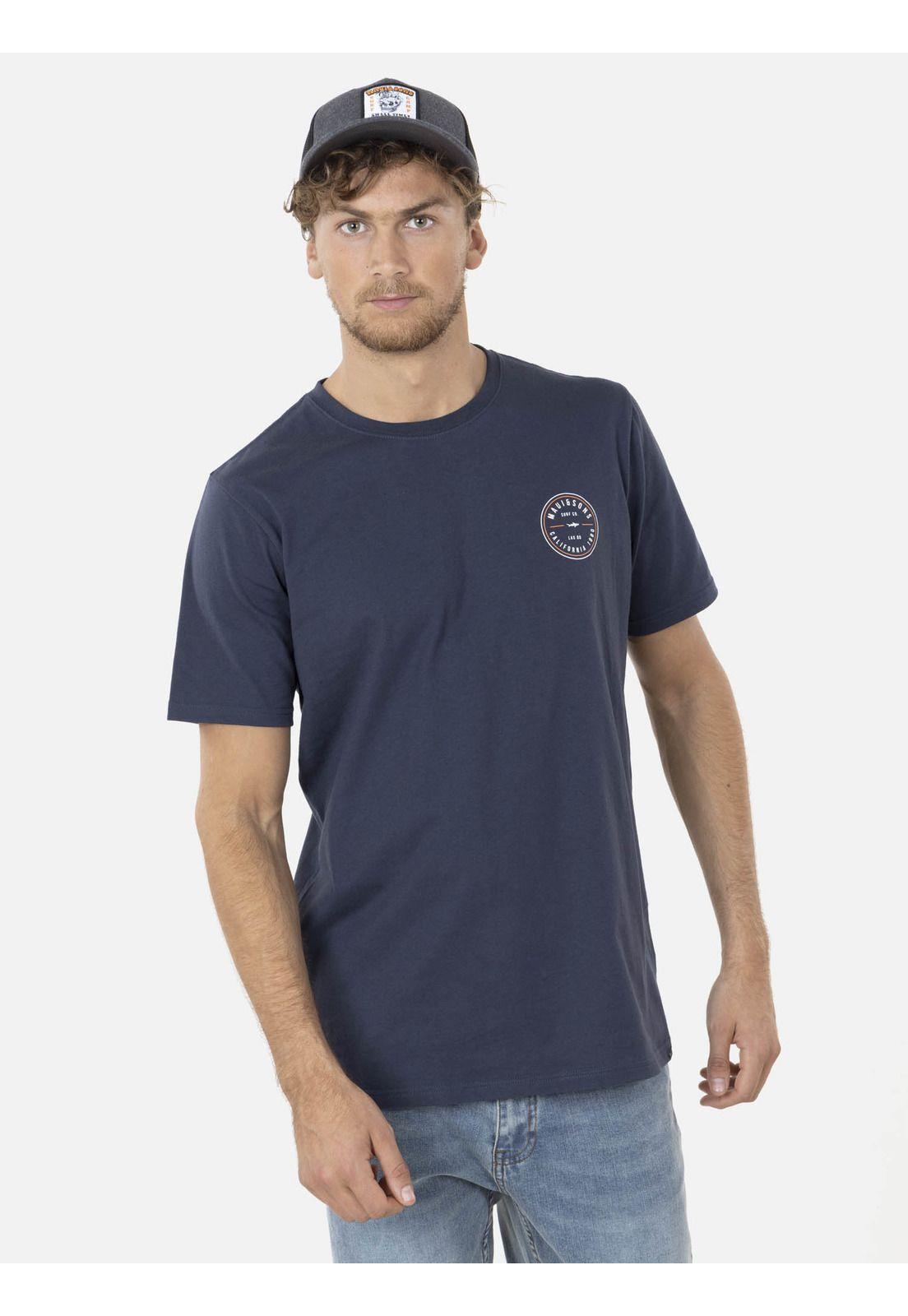 Polera OLD BRAND Hombre Azul Maui and Sons-0