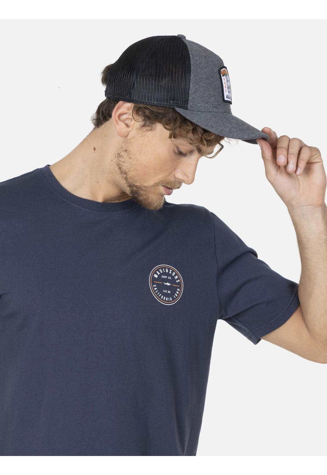 Polera OLD BRAND Hombre Azul Maui and Sons-2