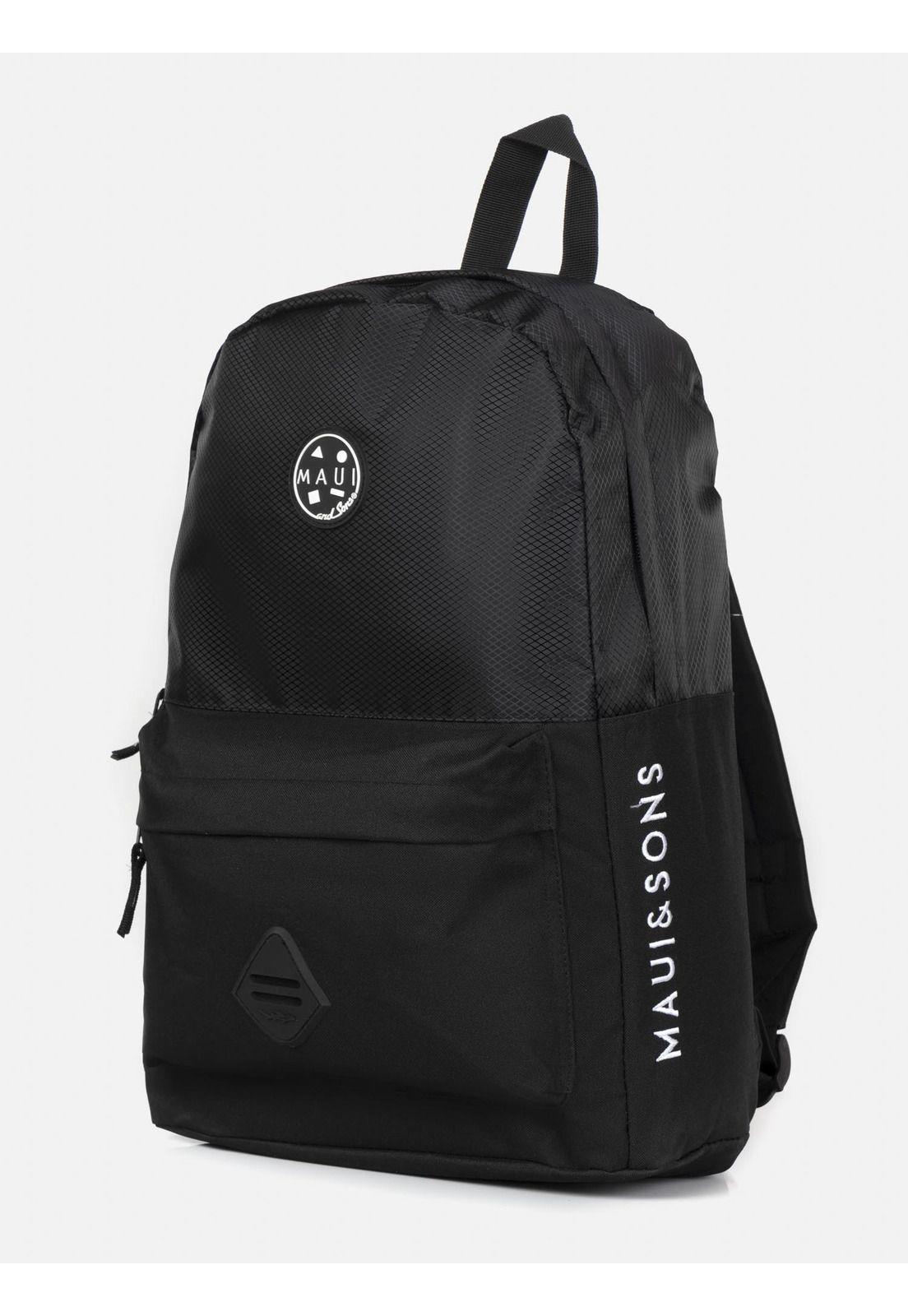 Mochila Escolar Hombre 5AM212-MT22 Negro Maui and Sons-1