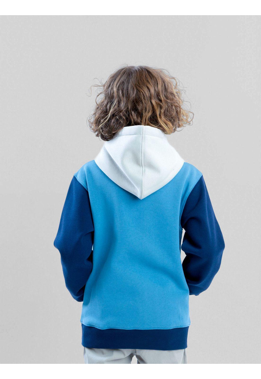 Poleron Canguro Coastfall Celeste Infantil Maui And Sons-2