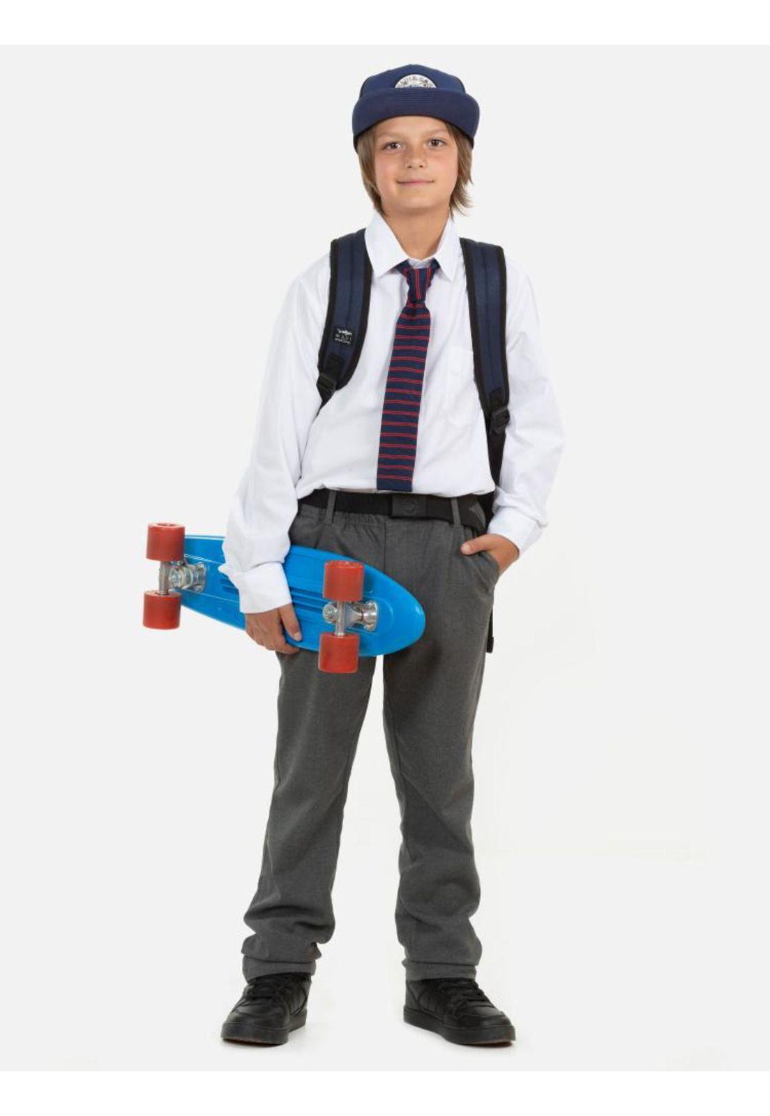 Pantalon Escolar Skinny Juvenil Gris Maui and Sons-3