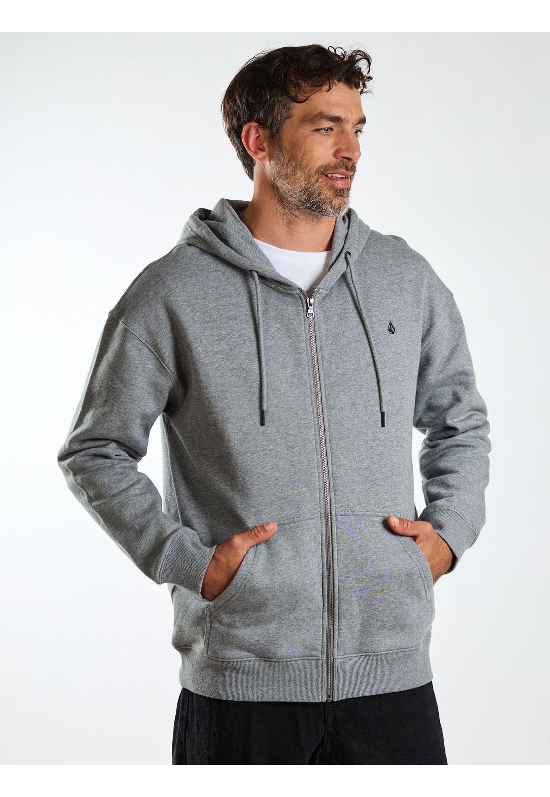 Poleron FZ Obsidian Negro Hombre Volcom-0