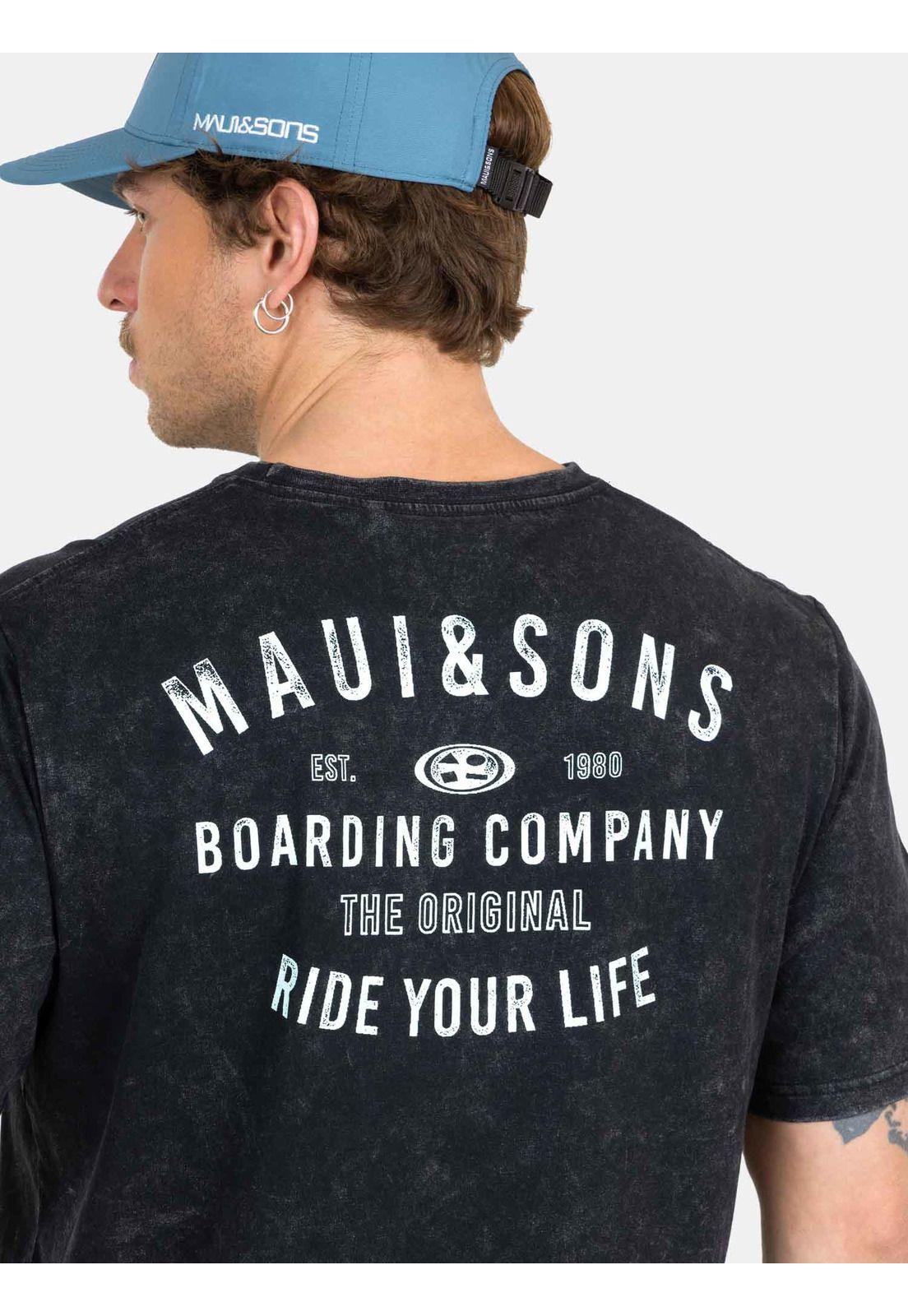 Polera MC Timeless Wave Negro Hombre Maui And Sons-3