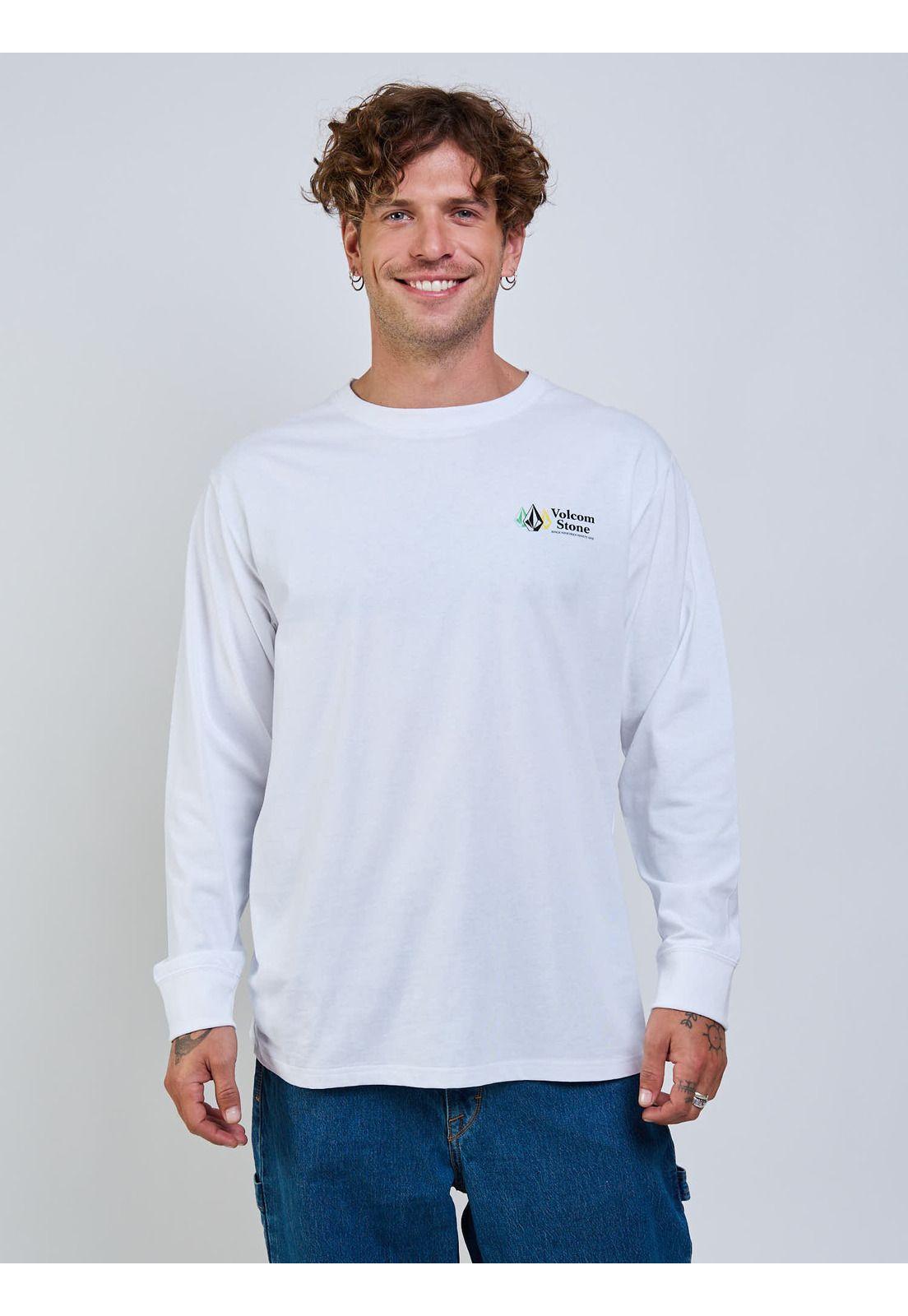 Polera ML Icy Eyes Blanco Hombre Volcom-0