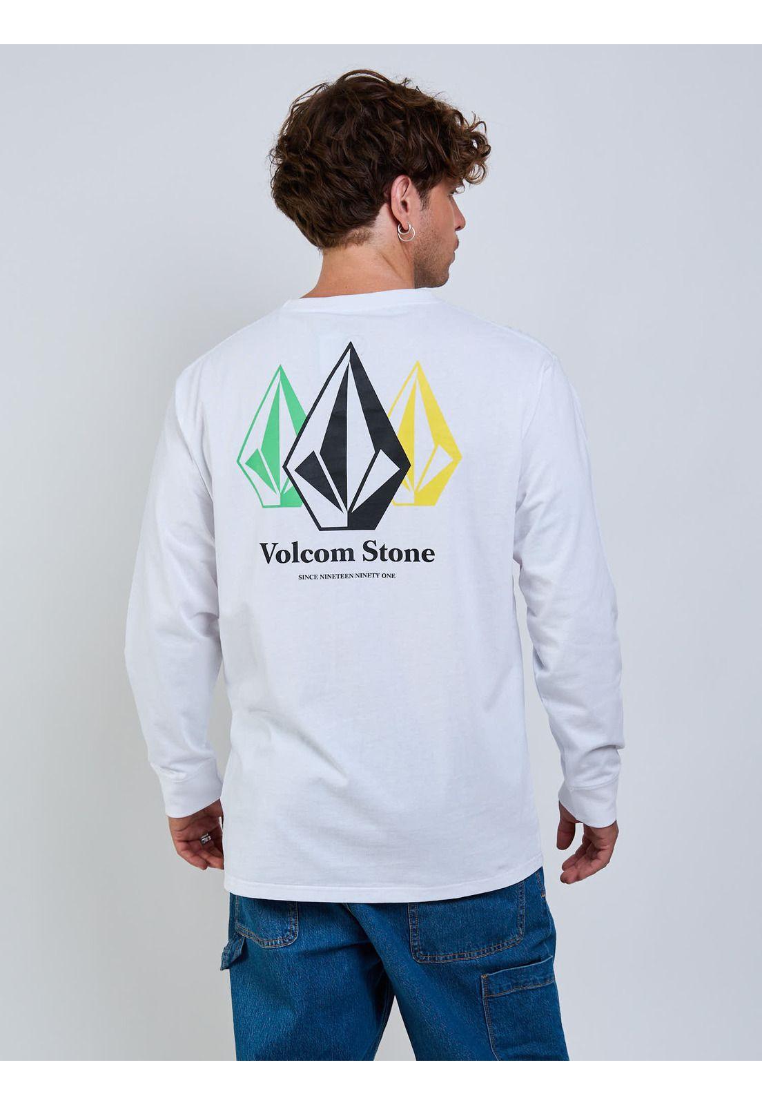 Polera ML Icy Eyes Blanco Hombre Volcom-1