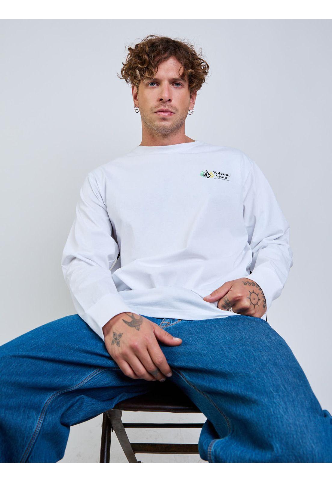 Polera ML Icy Eyes Blanco Hombre Volcom-6