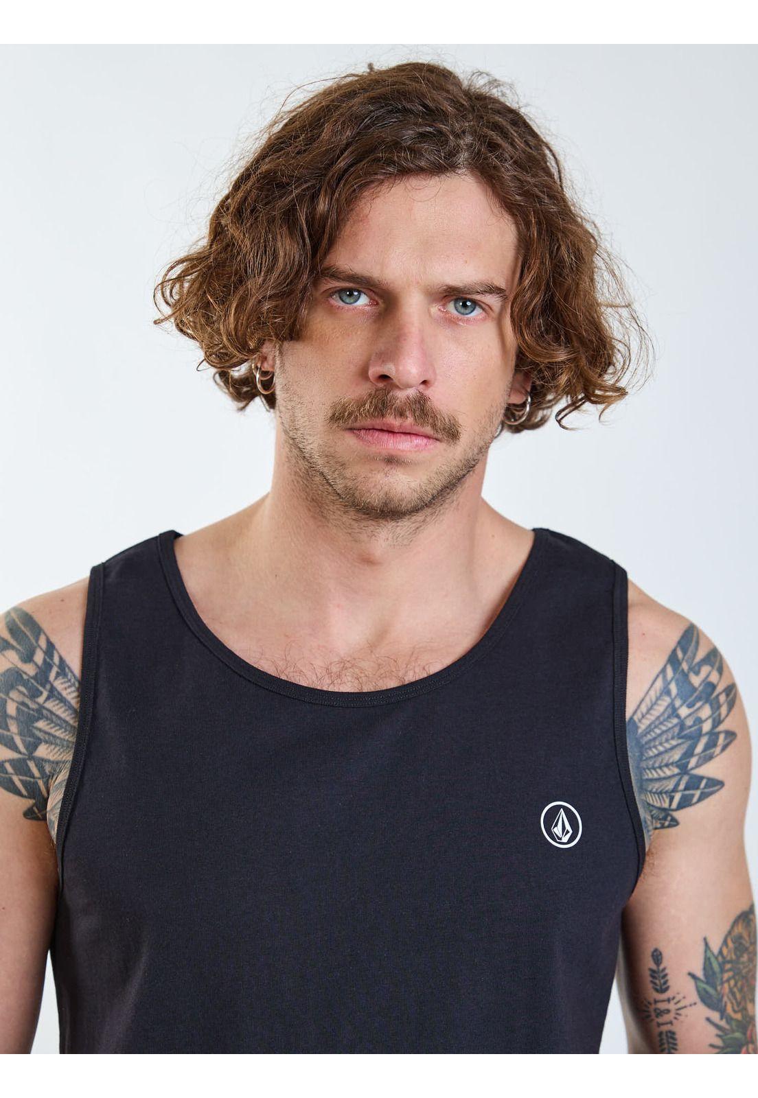Polera SM Hollow Negro Hombre Volcom-4