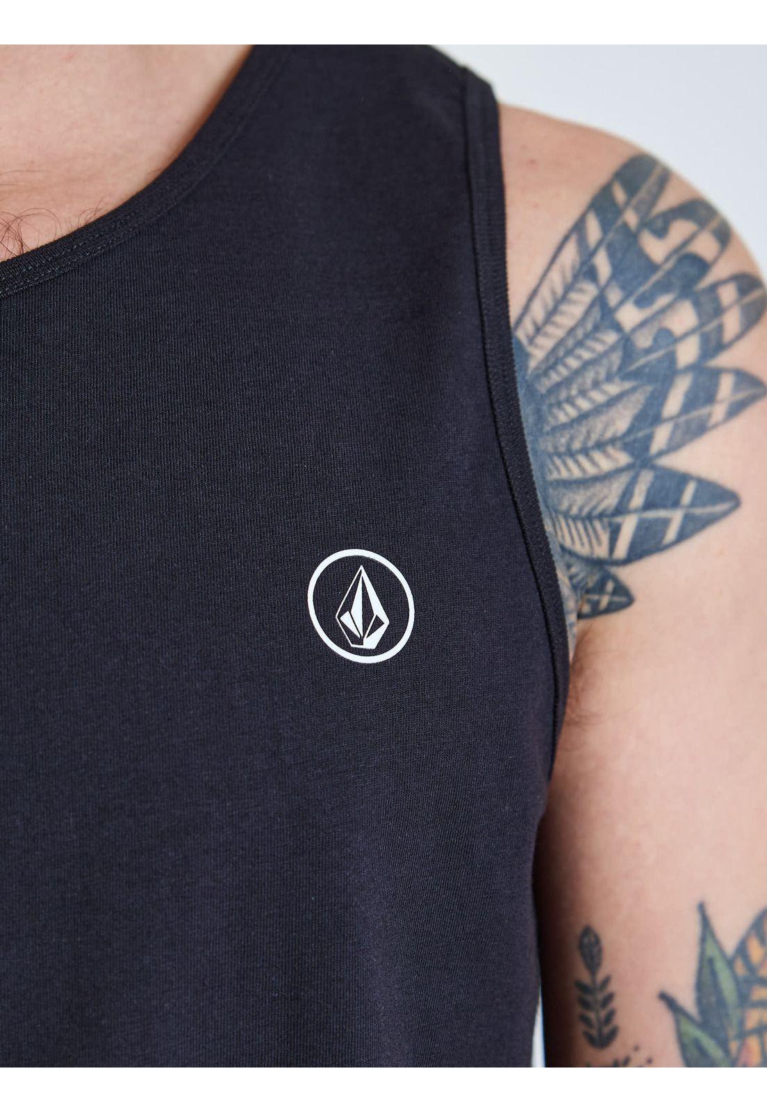 Polera SM Hollow Negro Hombre Volcom-5