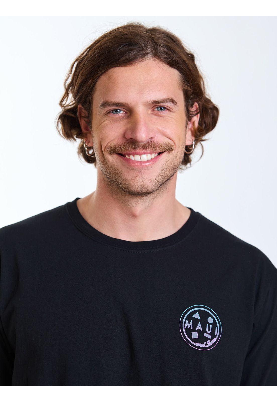 Polera MC Pacific Negro Hombre Maui and Sons-4