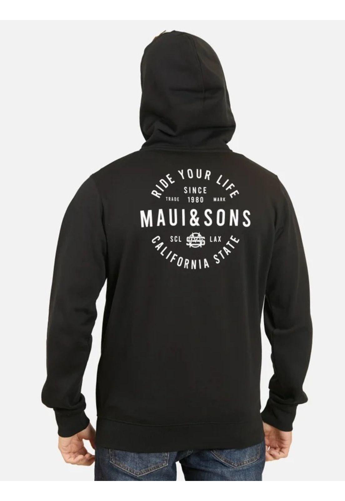 Poleron MS Nova Nimble Negro Hombre Maui And Sons-1