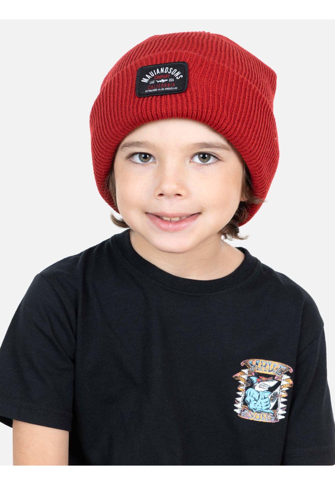 Gorro Stellar Rojo Infantil Maui And Sons-0