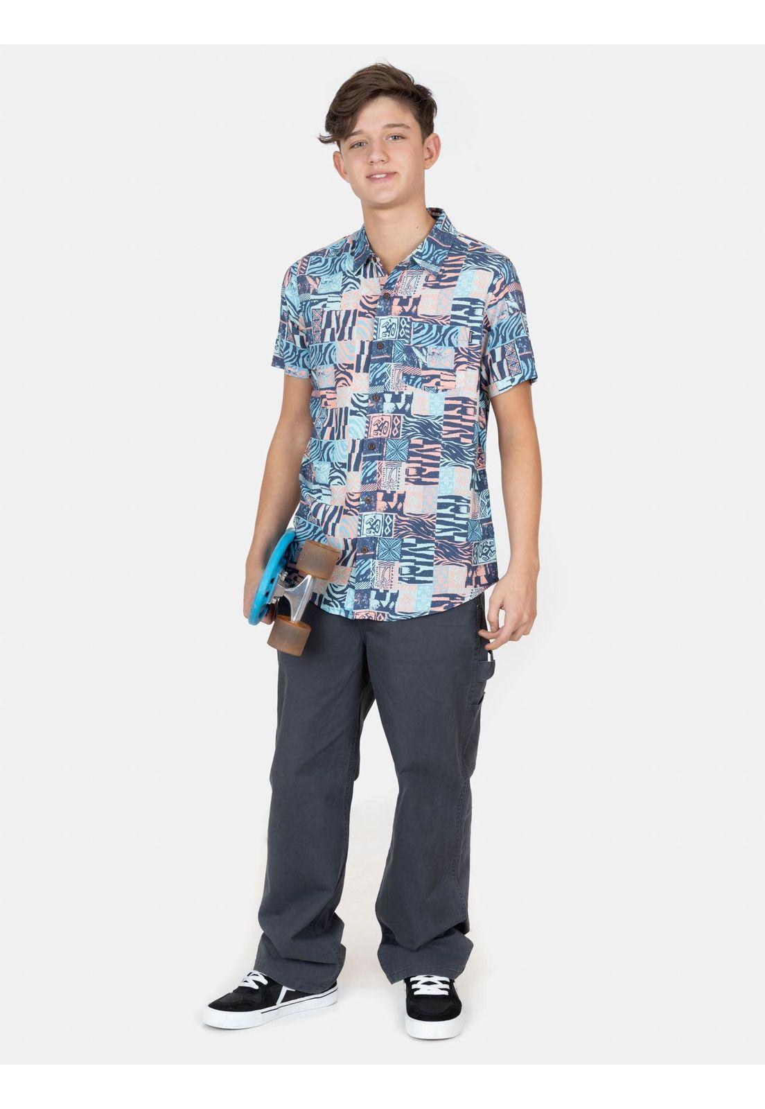 Camisa MC Lunovia Multicolor Infantil Maui And Sons-3