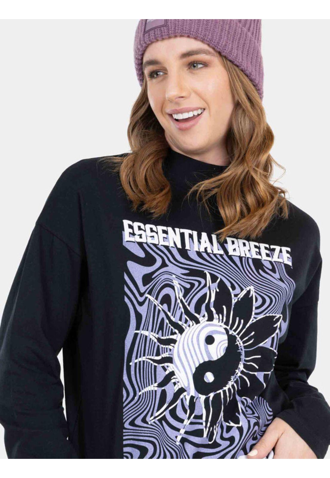 Polera Essential Rhythm T-Shirt Negro Mujer Maui And Sons-2