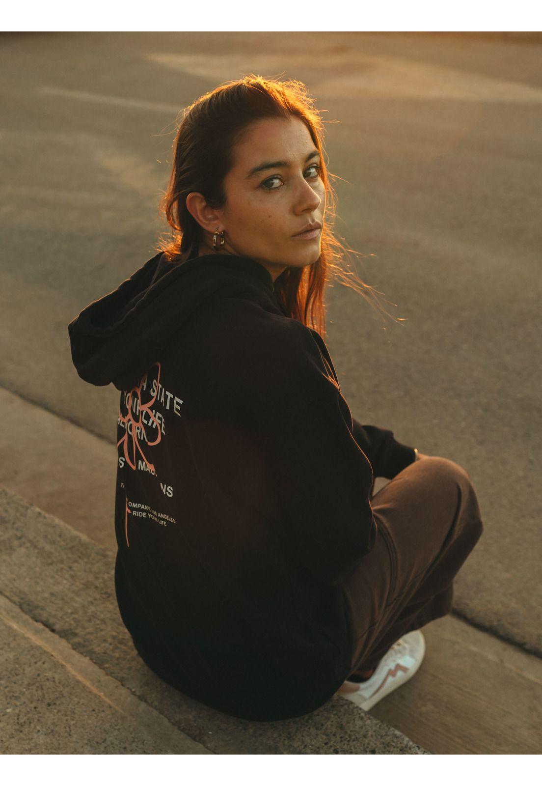 Poleron Canguro Fiyi Negro Mujer Maui And Sons-2