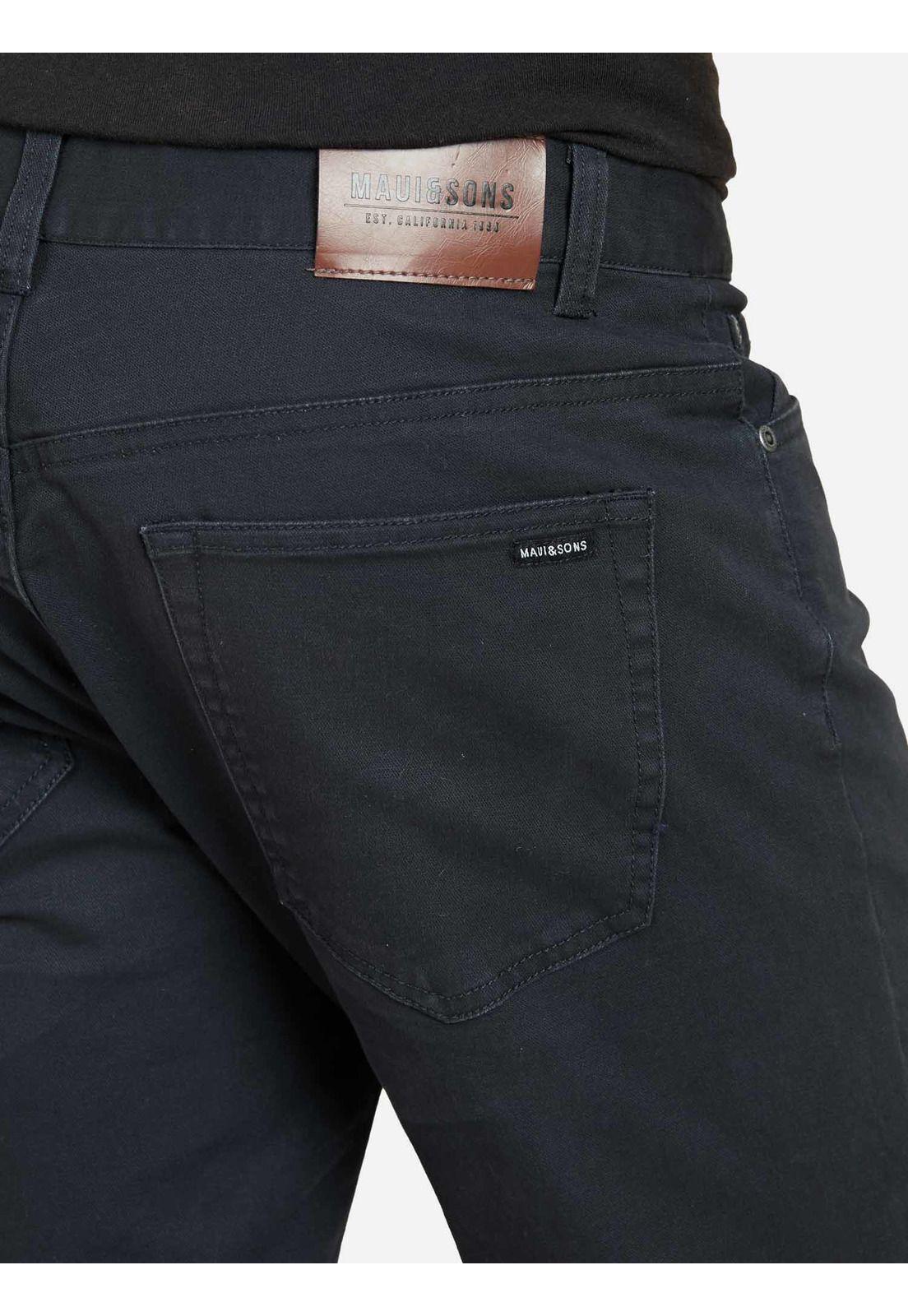 Pantalon Slim Fit Hombre Azul Maui And Sons-3