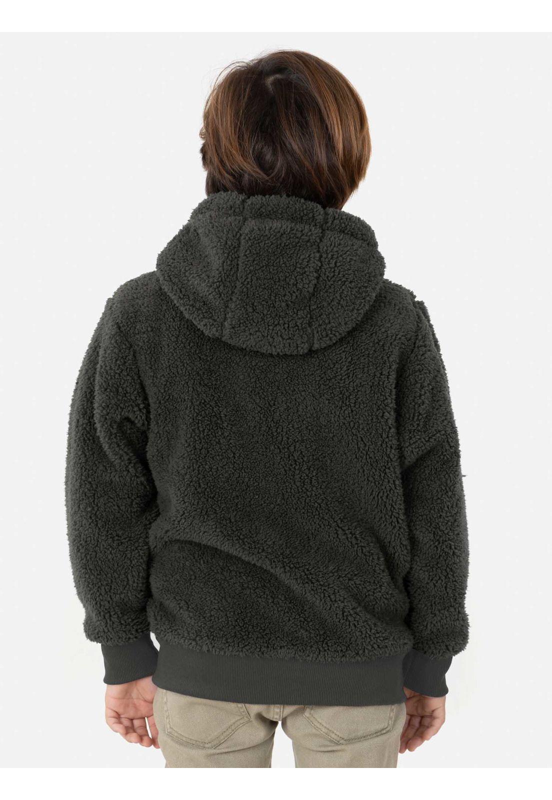 Poleron SOFT CLASSIC SHERPA Niño Verde Maui and Sons-3