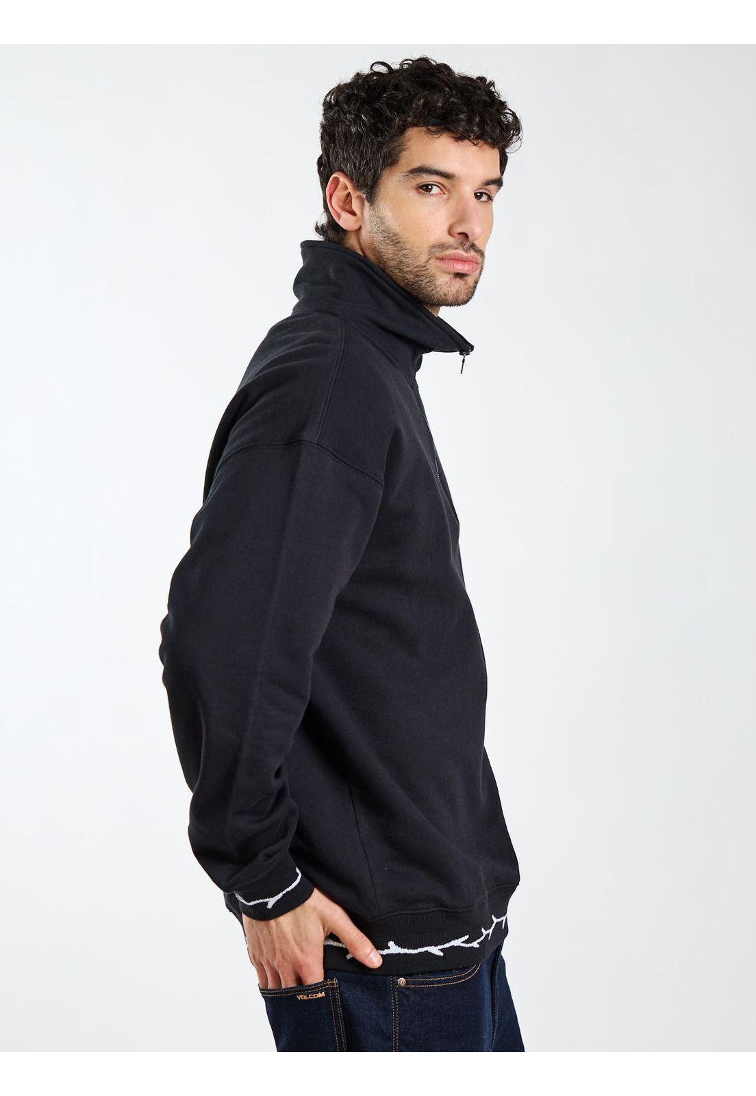 Poleron HZ Catalyst Negro Hombre Volcom-2