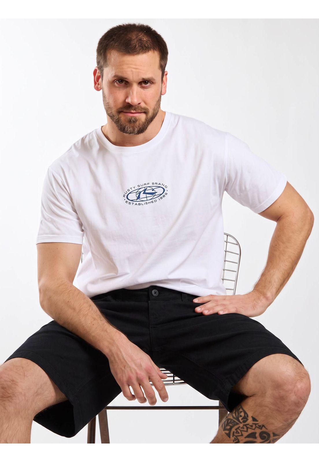 Bermuda Baggy Sandbar Negro Hombre Rusty-4