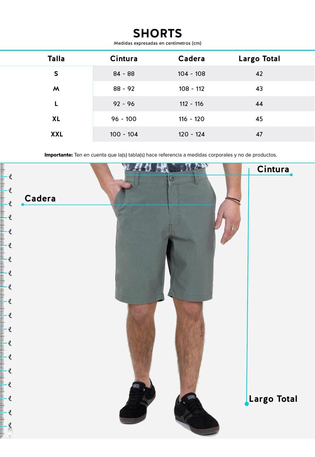 Bermuda Baggy Sandbar Negro Hombre Rusty-5