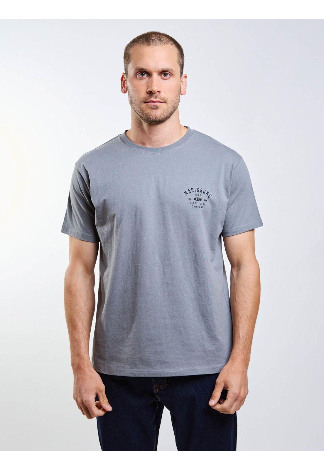 Polera MC Salty Surf Gris Hombre Maui And Sons-5
