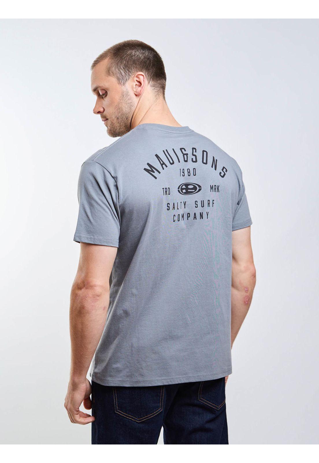 Polera MC Salty Surf Gris Hombre Maui And Sons-6