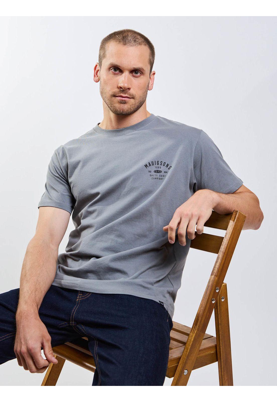 Polera MC Salty Surf Gris Hombre Maui And Sons-9