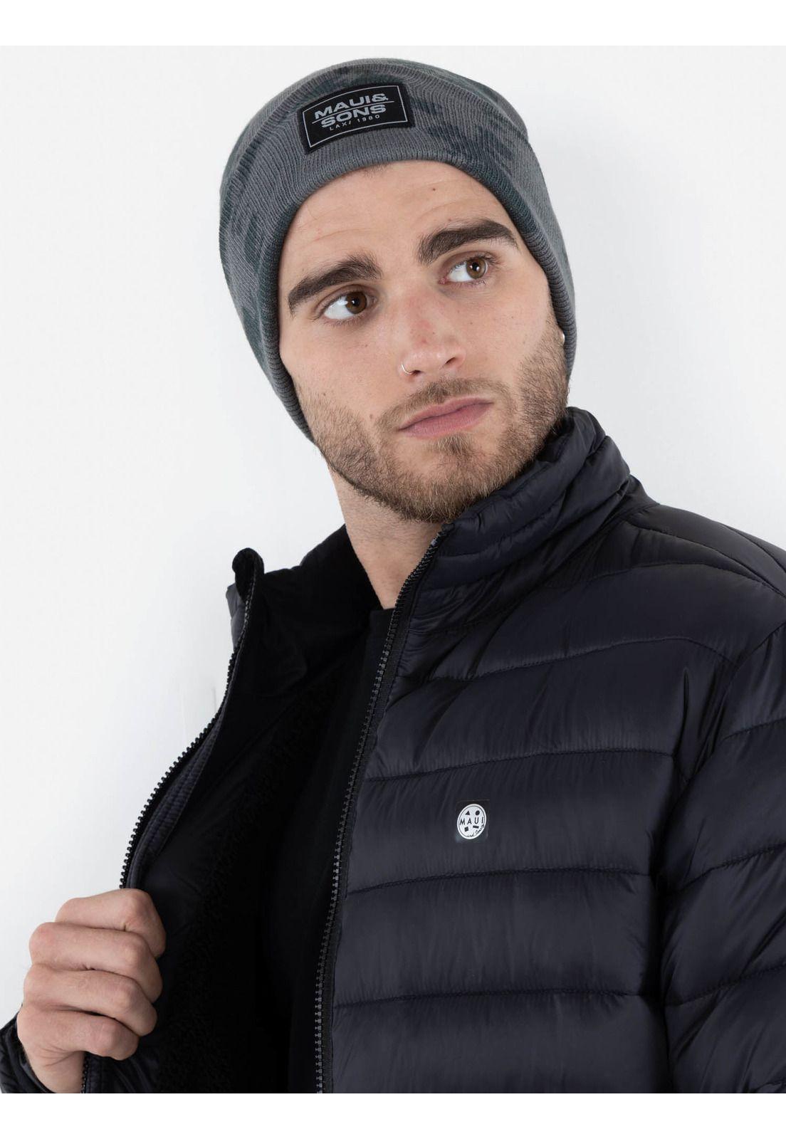Parka Sherpa Hombre Negro Maui and Sons-2