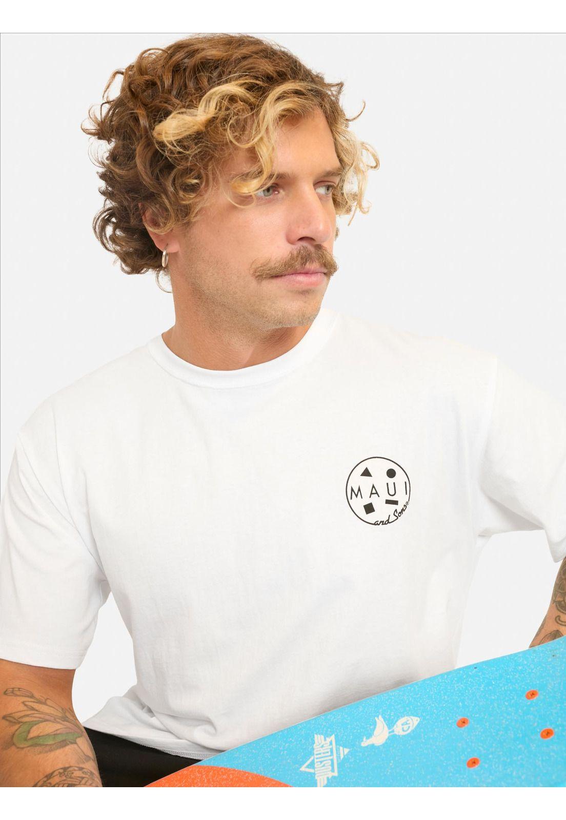 Polera MC Yanika Blanco Hombre Maui And Sons-2
