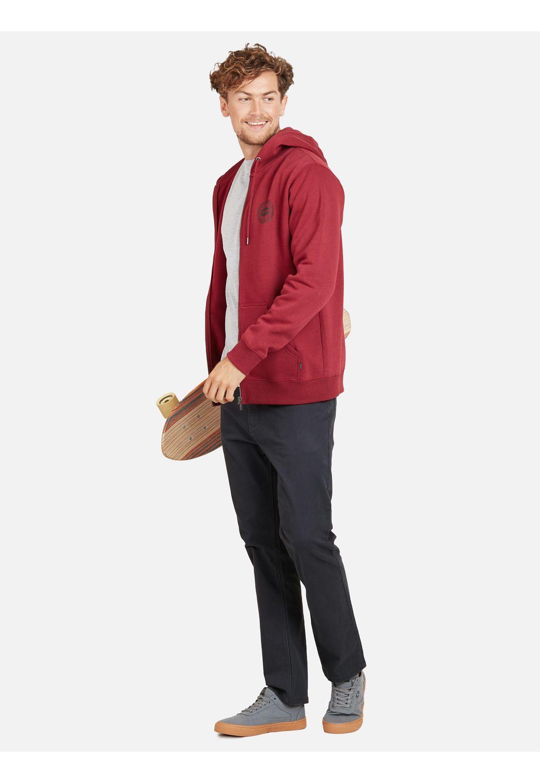 Poleron LAX RIDE YOUR LIFE FZ Hombre Rojo Maui and Sons-3