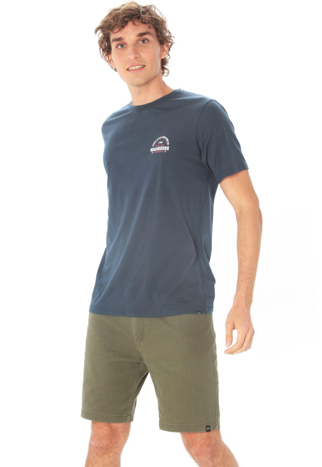 Polera M/C Basica Hombre 5P451-MV21 Azul-3