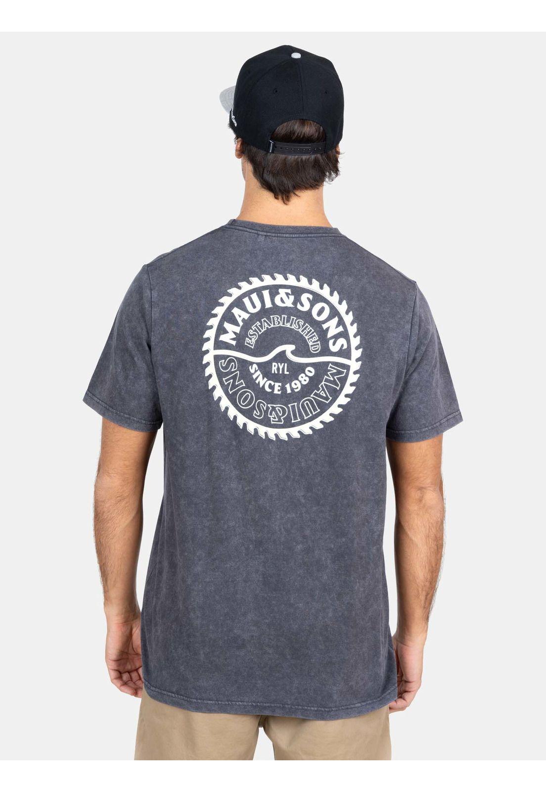 Polera MC Established Tees  Gris Hombre Maui And Sons-1