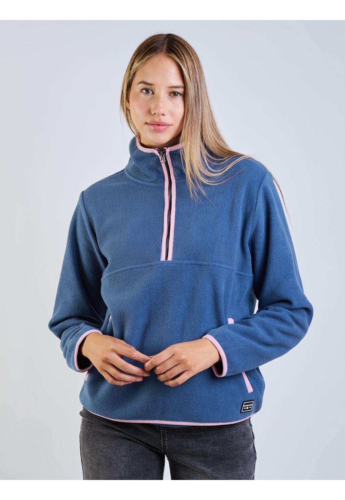 Poleron Polar Spray Green Celeste Mujer Maui And Sons-3