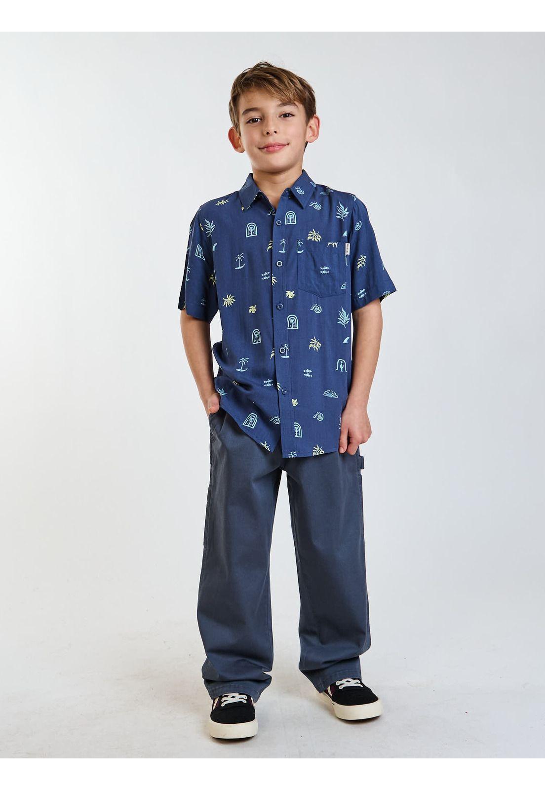 Pantalon Jogger Reef Celeste Infantil Maui and Sons-5