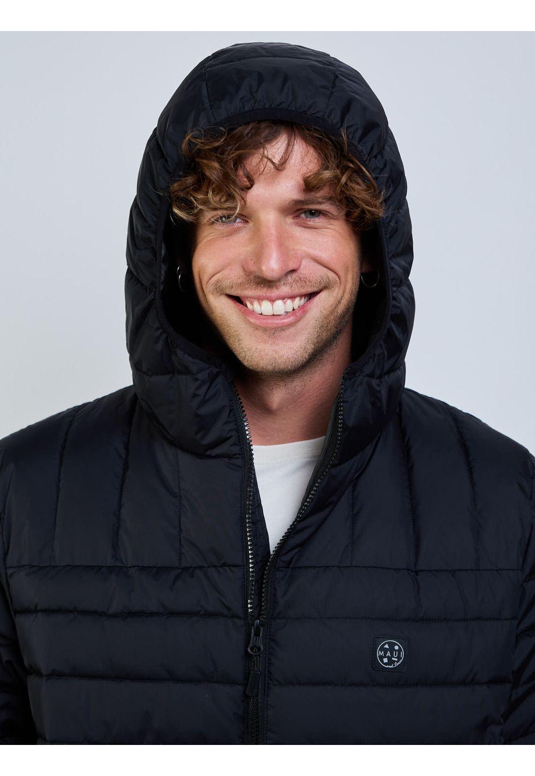 Parka Halo Negro Hombre Maui And Sons-3