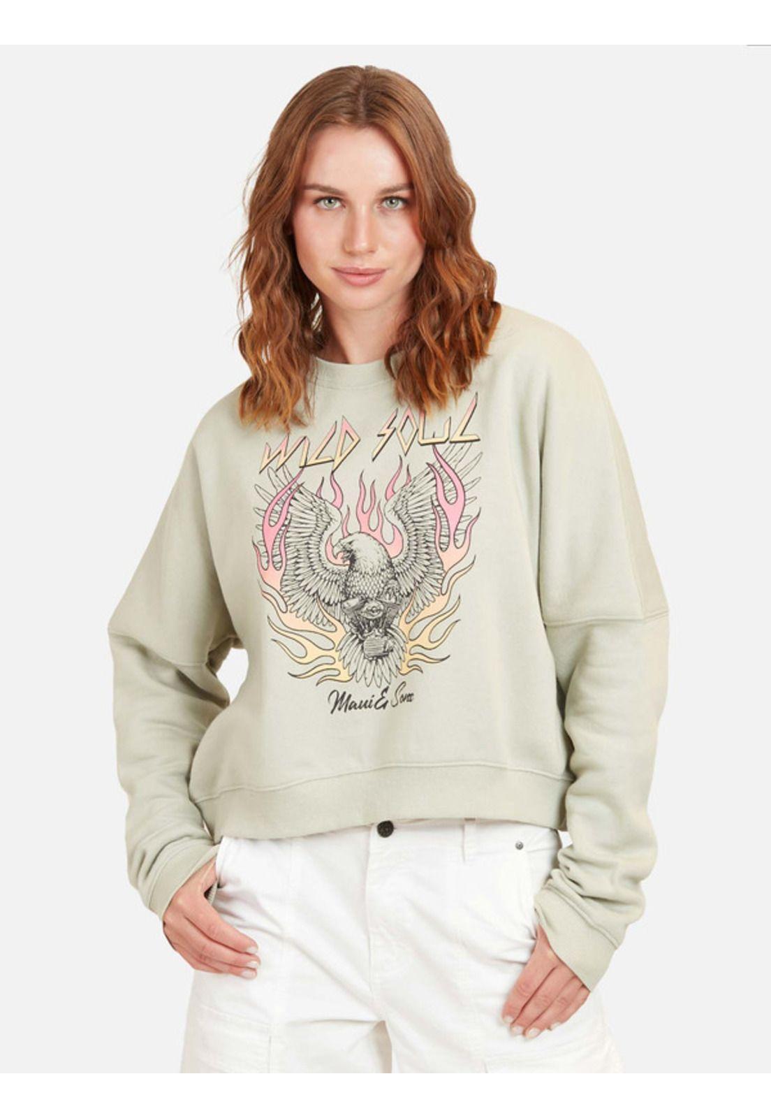 Poleron Eagle M Mujer Verde Maui And Sons-0