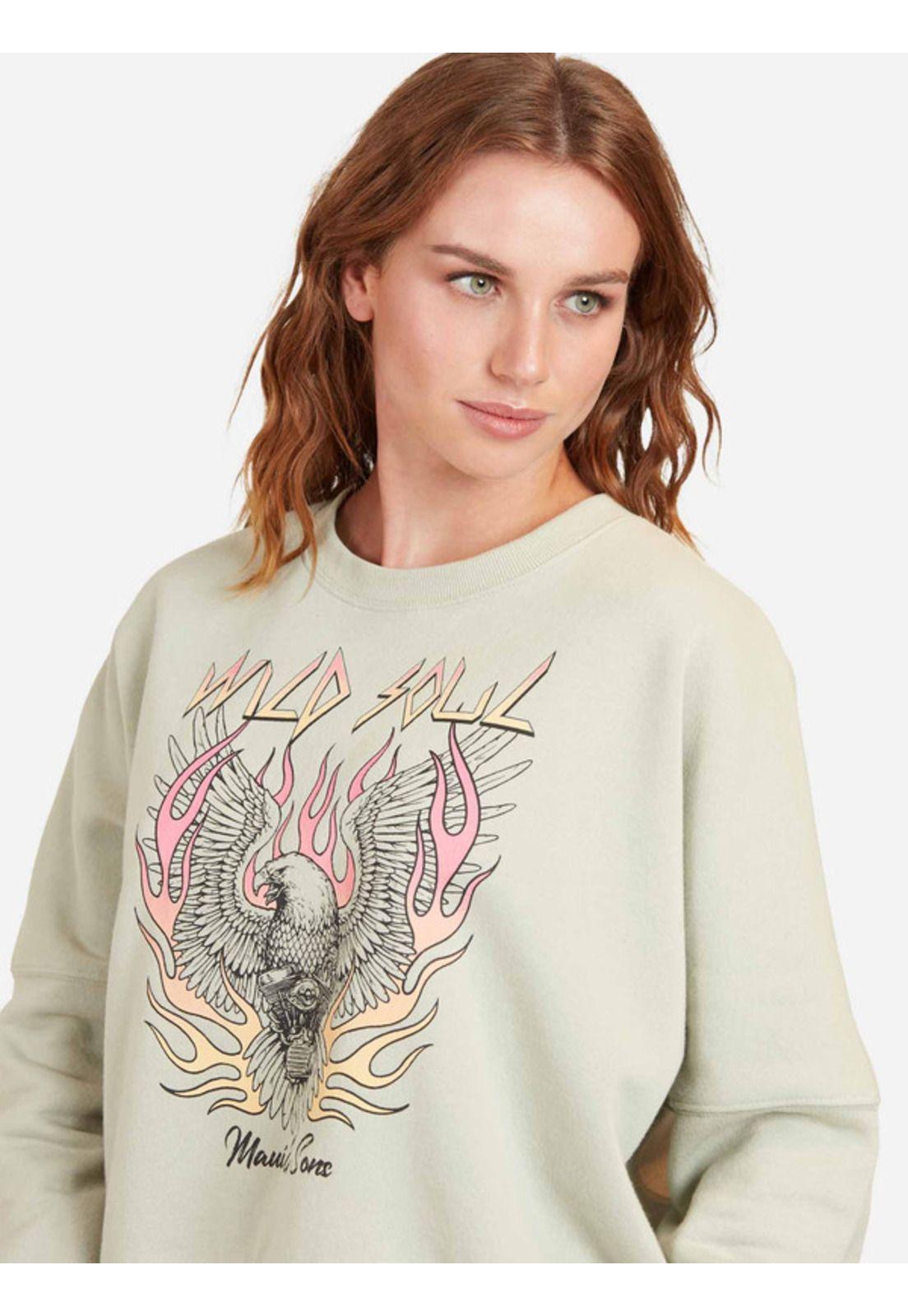 Poleron Eagle M Mujer Verde Maui And Sons-2