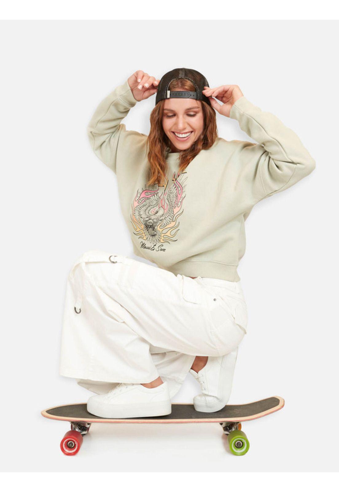 Poleron Eagle M Mujer Verde Maui And Sons-3