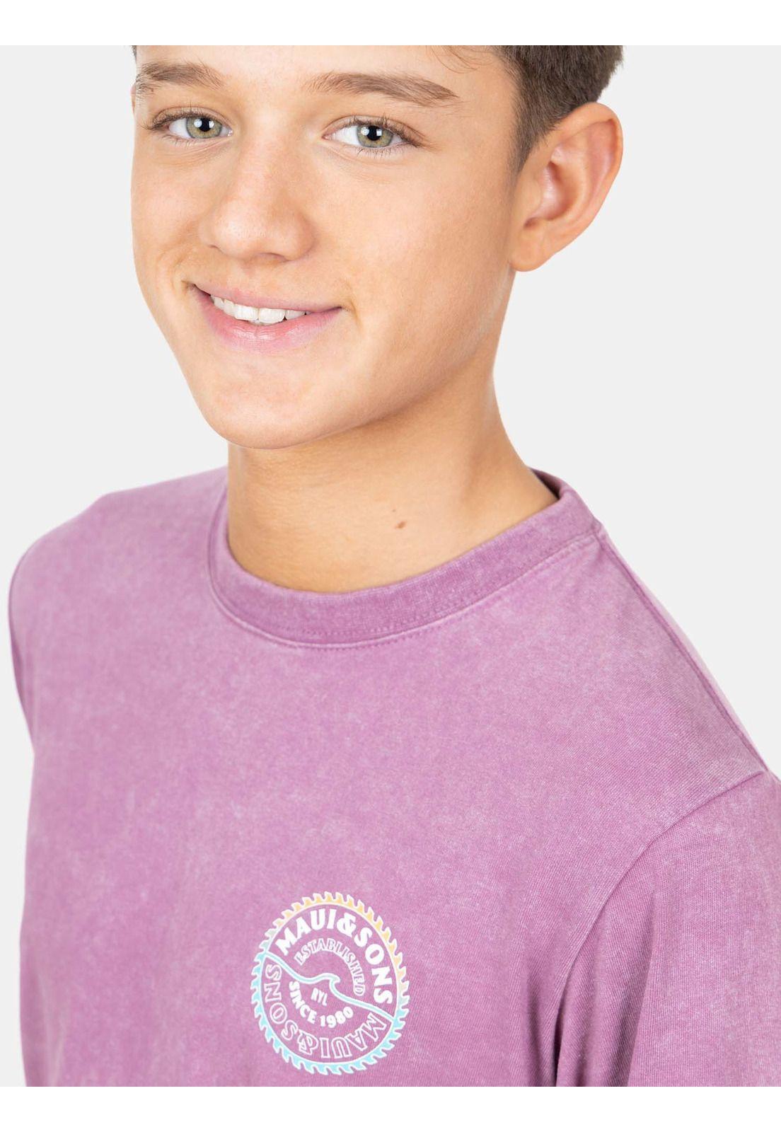 Polera ML Sprocket Maui Burdeo Infantil Maui And Sons-2