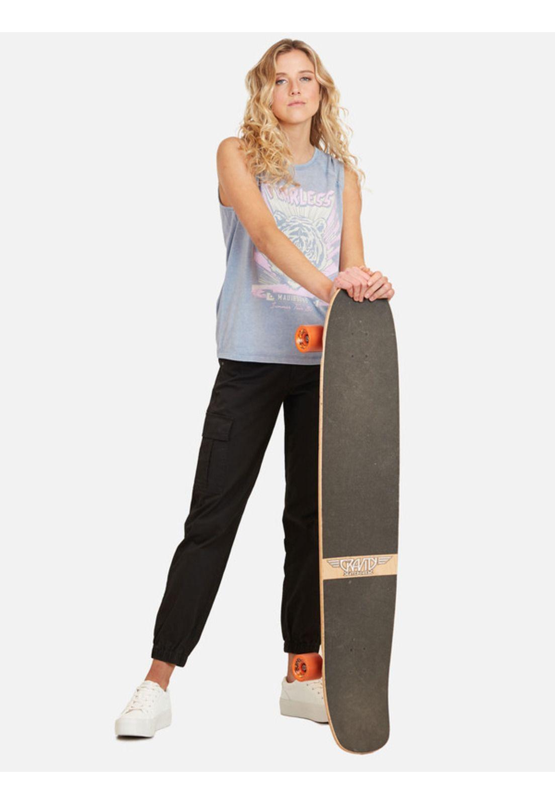 Polera Fearless Tiger Mujer Azul Maui And Sons-3