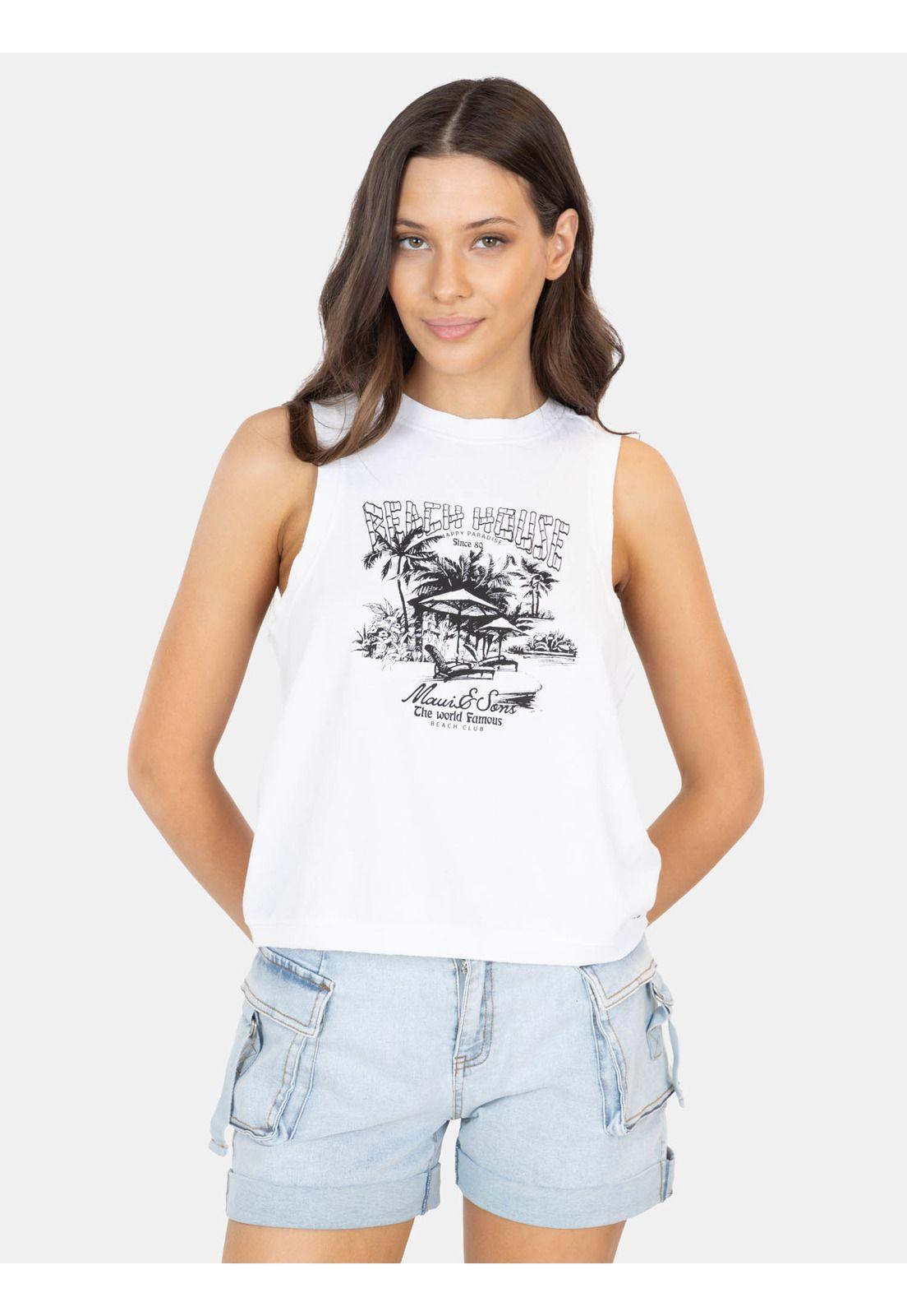 Polera SM Malu Blanco Mujer Maui And Sons-0