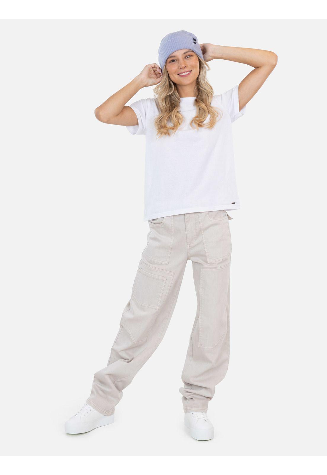 Jeans Turbo Beige Mujer Maui And Sons-0